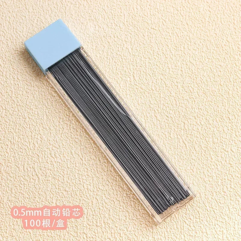 HEYEJET 1 Pieces 0.5mm Honey Peach Cute Press Automatic Mechanical Pencil School Office Supplies Student Stationery Gift Refill