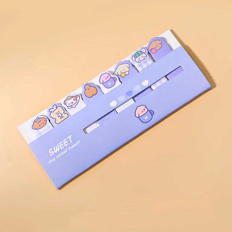 1 Piece Lytwtw's Kawaii Stationery Cartoon Animals Marker Memo Pad Bookmark Flags Index Tab Sticky Notes Label Paper Stickers