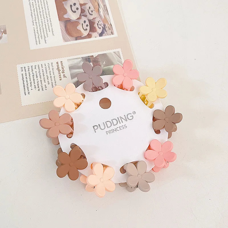 10Pcs/Set Big Bow Flower Elastic Hairbands Children Girls Sweet Hair Ties Fashion Headbands Hair Accessories Rubber Band For Kid