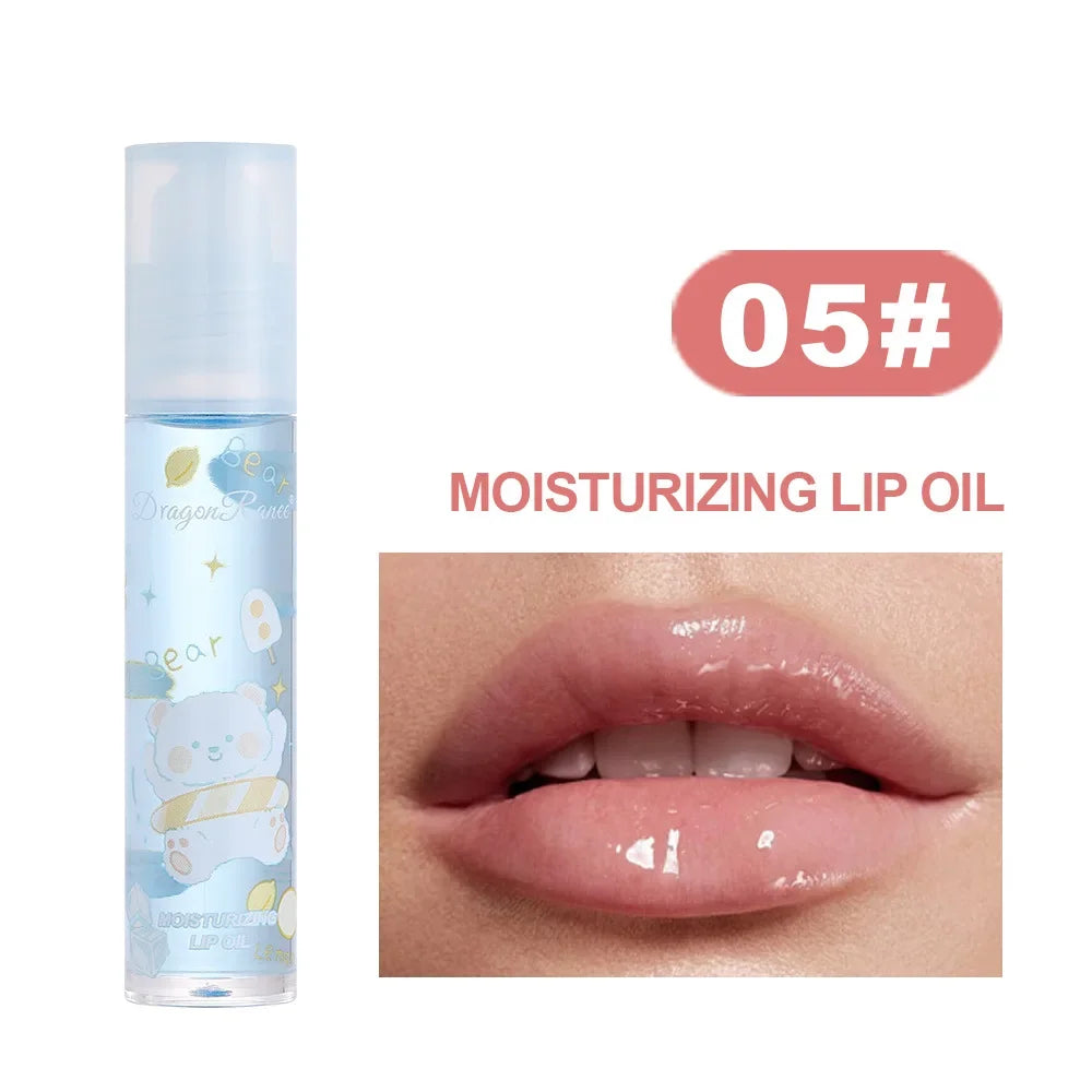 1Pcs Fresh Fruit Roll-On Lip Balm Moisturizing Clear Transparent Lip Oil Long Lasting Hydrating Lip Gloss Woman Makeup Cosmetics