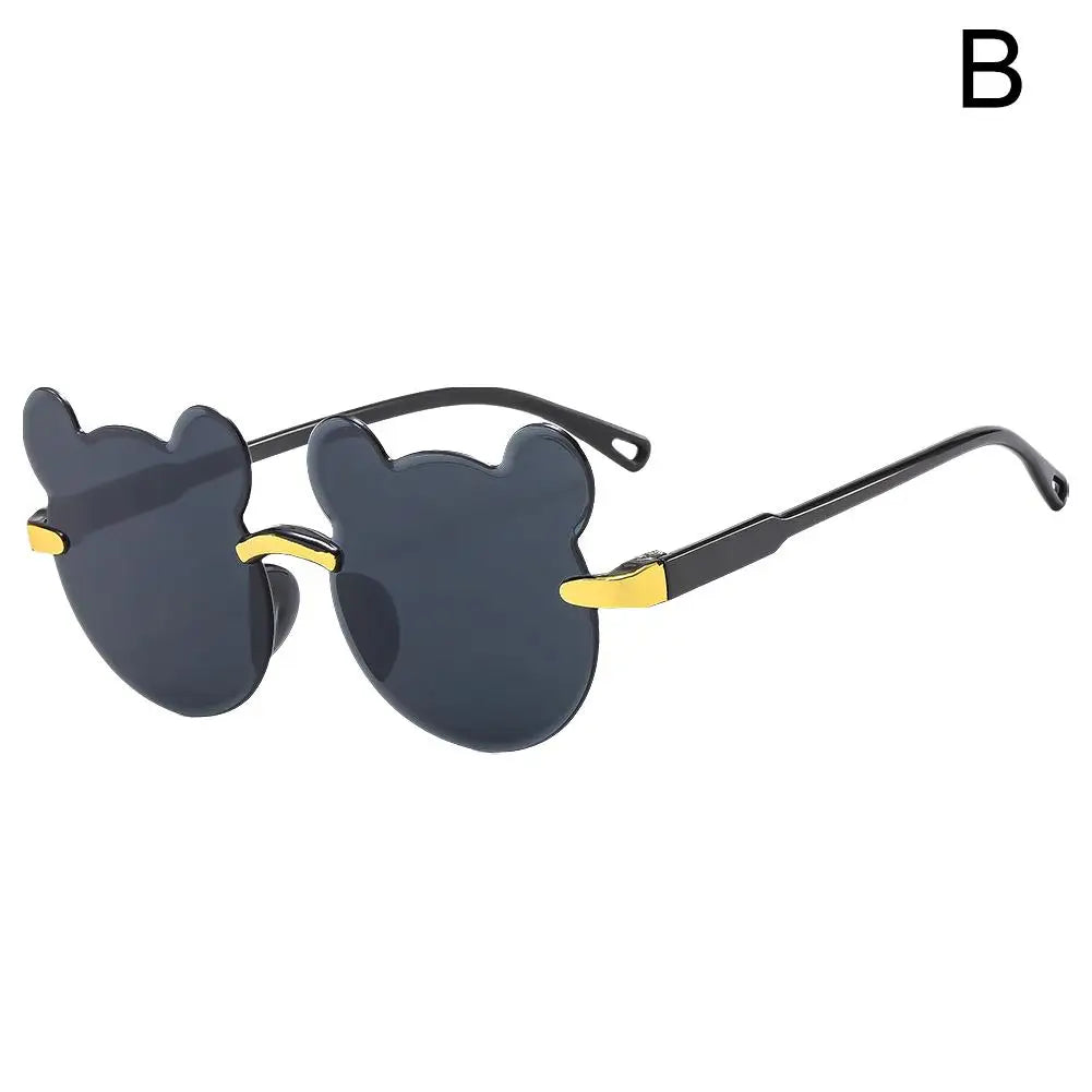 Cute Bear Sunglasses Kids Cartoon Sunglassess For Boy Girl Children Summer Resin Glasses UV400 Outdoor Beach Sunscreen Glasses