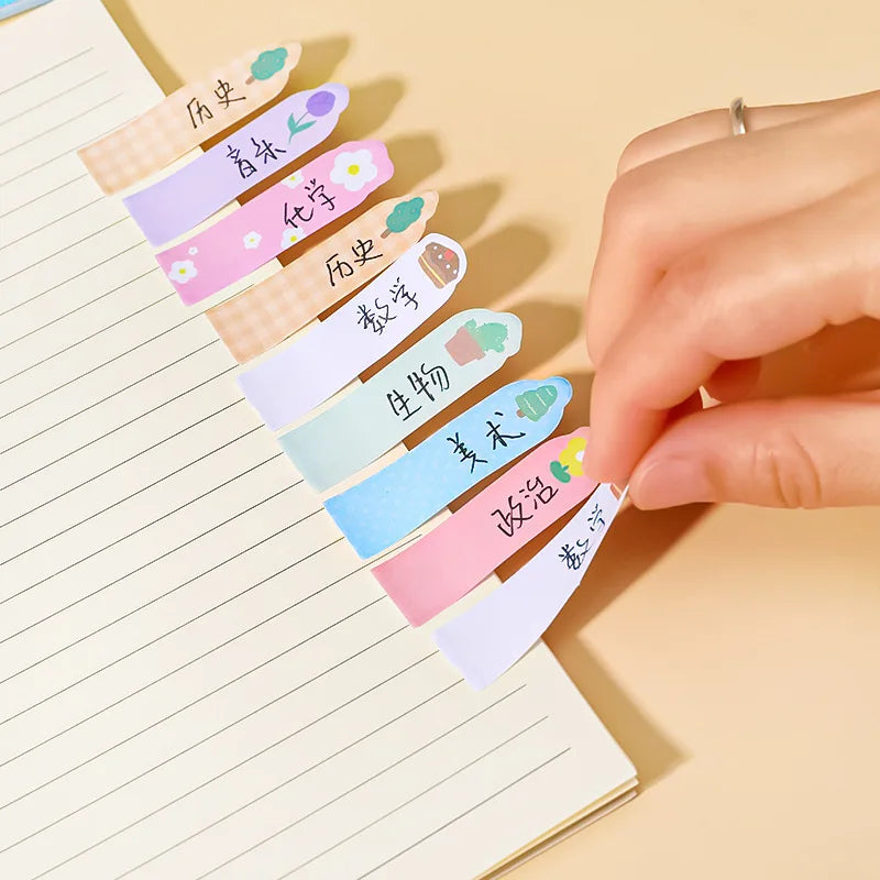 1 Piece Lytwtw's Kawaii Stationery Cartoon Animals Marker Memo Pad Bookmark Flags Index Tab Sticky Notes Label Paper Stickers