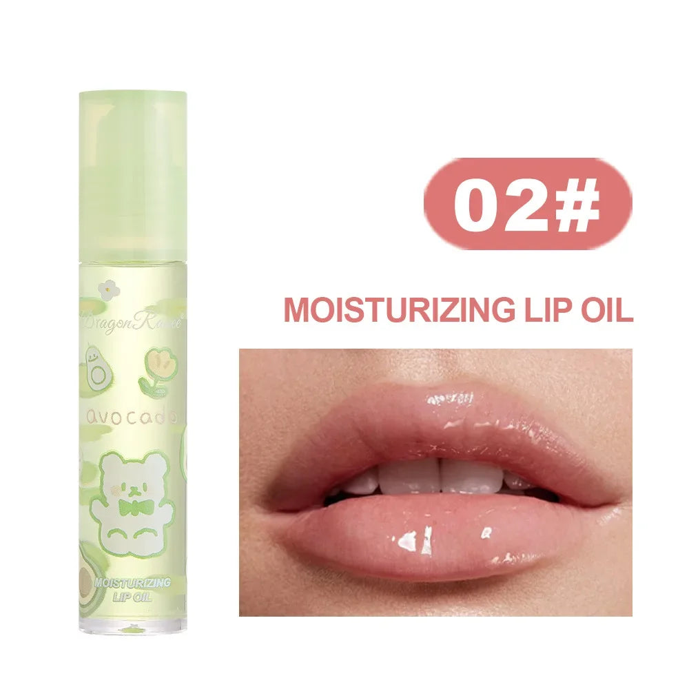 1Pcs Fresh Fruit Roll-On Lip Balm Moisturizing Clear Transparent Lip Oil Long Lasting Hydrating Lip Gloss Woman Makeup Cosmetics