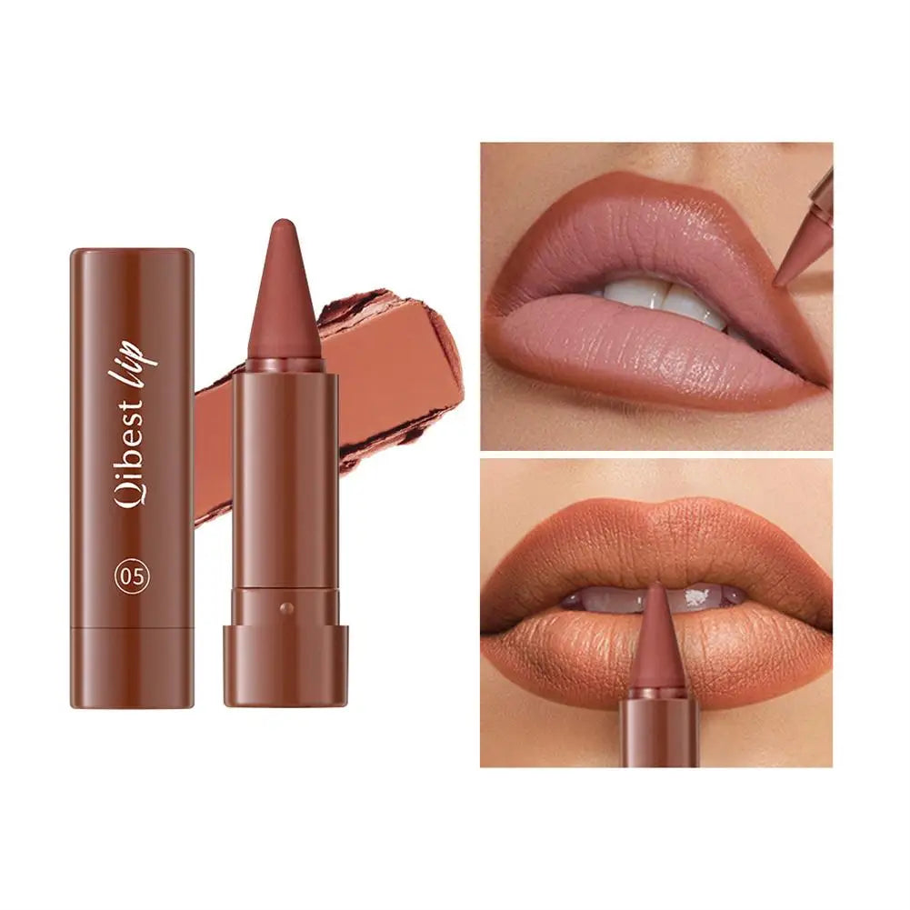 New Lip Liner Lipstick Pen Multipurpose Powder Blusher Velvet Matte Waterproof Lip Contour Non Stick Cup Lip Rouge Makeup
