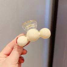 Spring and summer hair clips: French Aggreko pearl hair ornament, large hair grip clip, shark clip