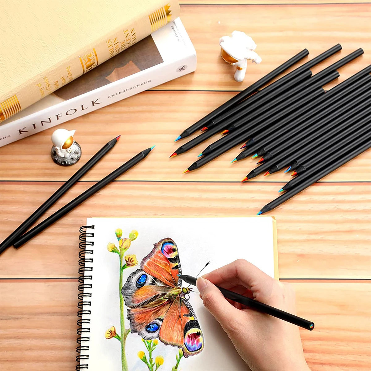 10pcs/lot Rainbow Pencils Set Painting Crayon for Adults Multicolored Pencils Art Drawing Coloring Sketching Stationery Supplies