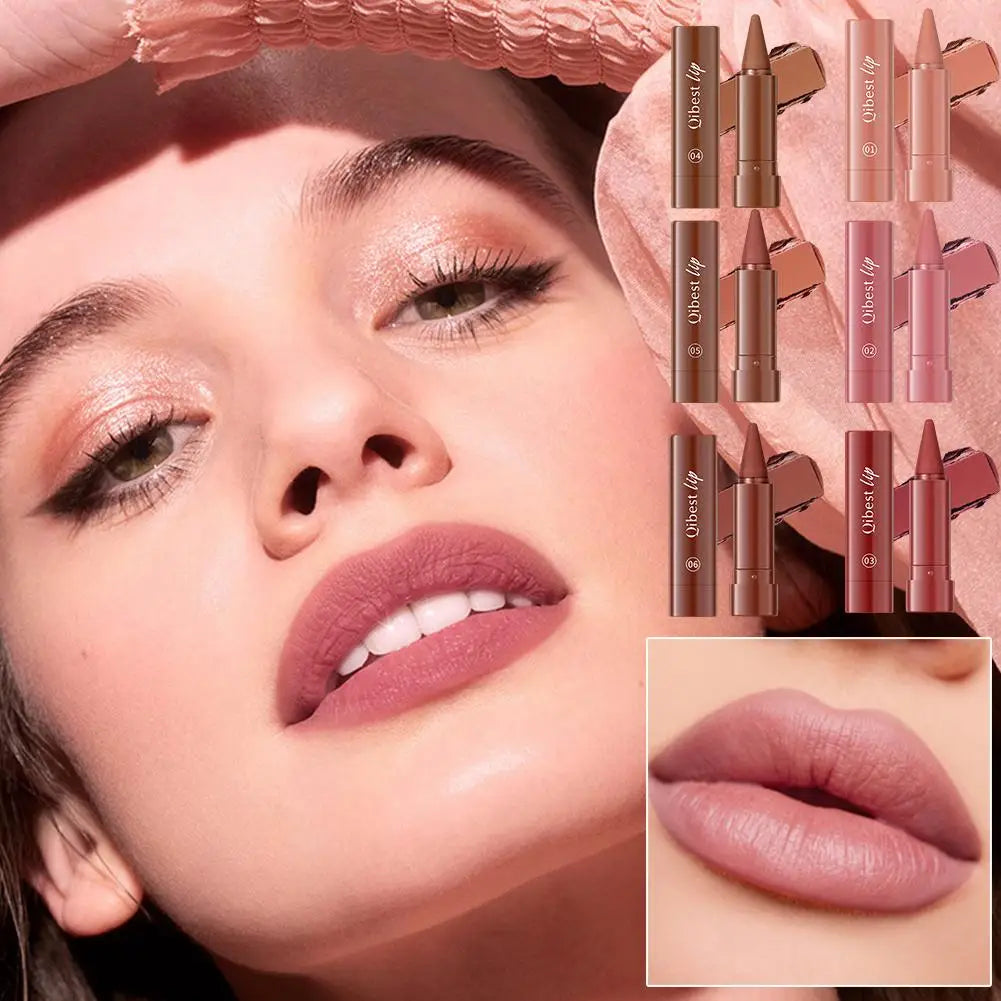 New Lip Liner Lipstick Pen Multipurpose Powder Blusher Velvet Matte Waterproof Lip Contour Non Stick Cup Lip Rouge Makeup