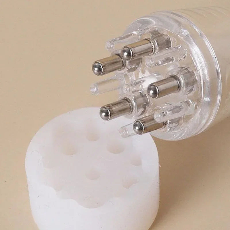 Five Needle Scalp Applicator Portable Mini Head Essential Oil Ball Massage Comb Hair Growth Liquid Application Guide Tool
