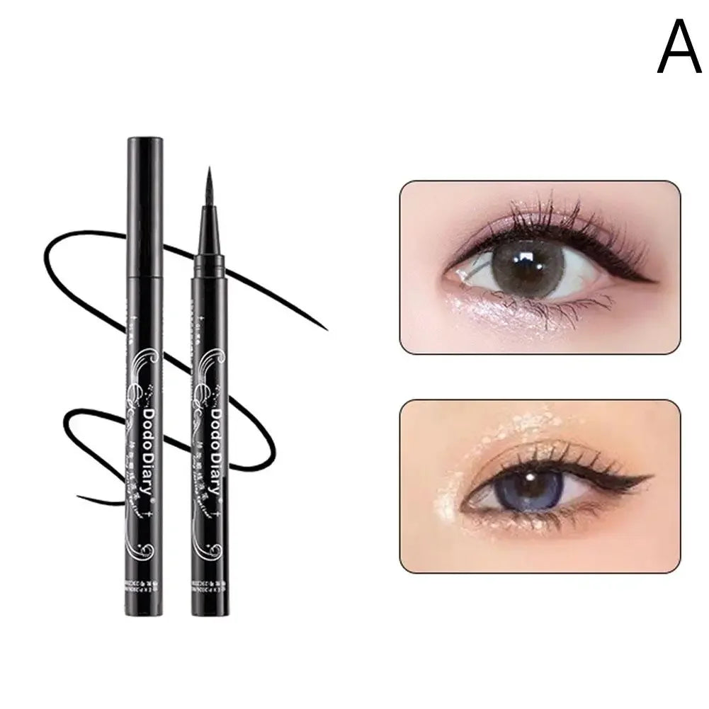 For Waterproof Ultra-thin Liquid Eyeliner Korean Makeup For Quick Dry Smooth Eye Liner Long Last Lower Eyelash Pen Cosmetic U5r3