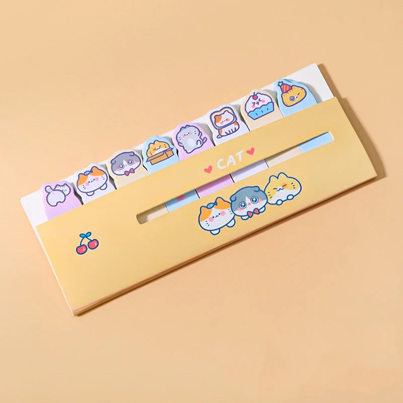 1 Piece Lytwtw's Kawaii Stationery Cartoon Animals Marker Memo Pad Bookmark Flags Index Tab Sticky Notes Label Paper Stickers