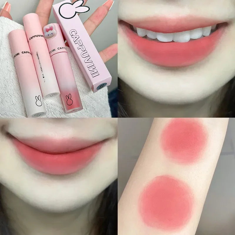 Velvet Matte Lip Mud Lipstick Mousse Chestnut Brown Waterproof Long Lasting Smooth Lip Gloss Women Lip Makeup Korea Cosmetics