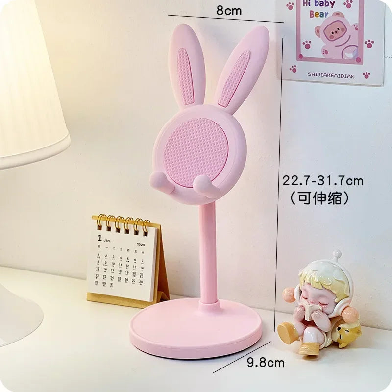 Desk Mobile Phone Holder Stand Cartoon Desktop Mobile Phone Holder Stand Adjustable Telescopic Lifting Lazy Bracket Home Decor