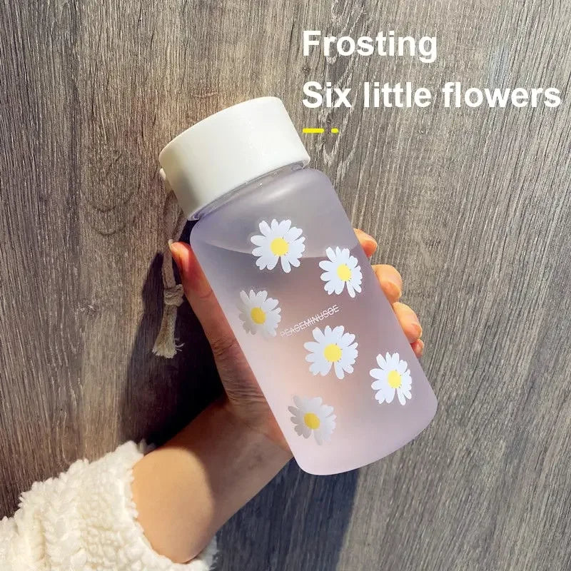 500ml Plastic Transparent Water Bottle BPA Free Portable Outdoor Sports Cup Mug Student with Rope