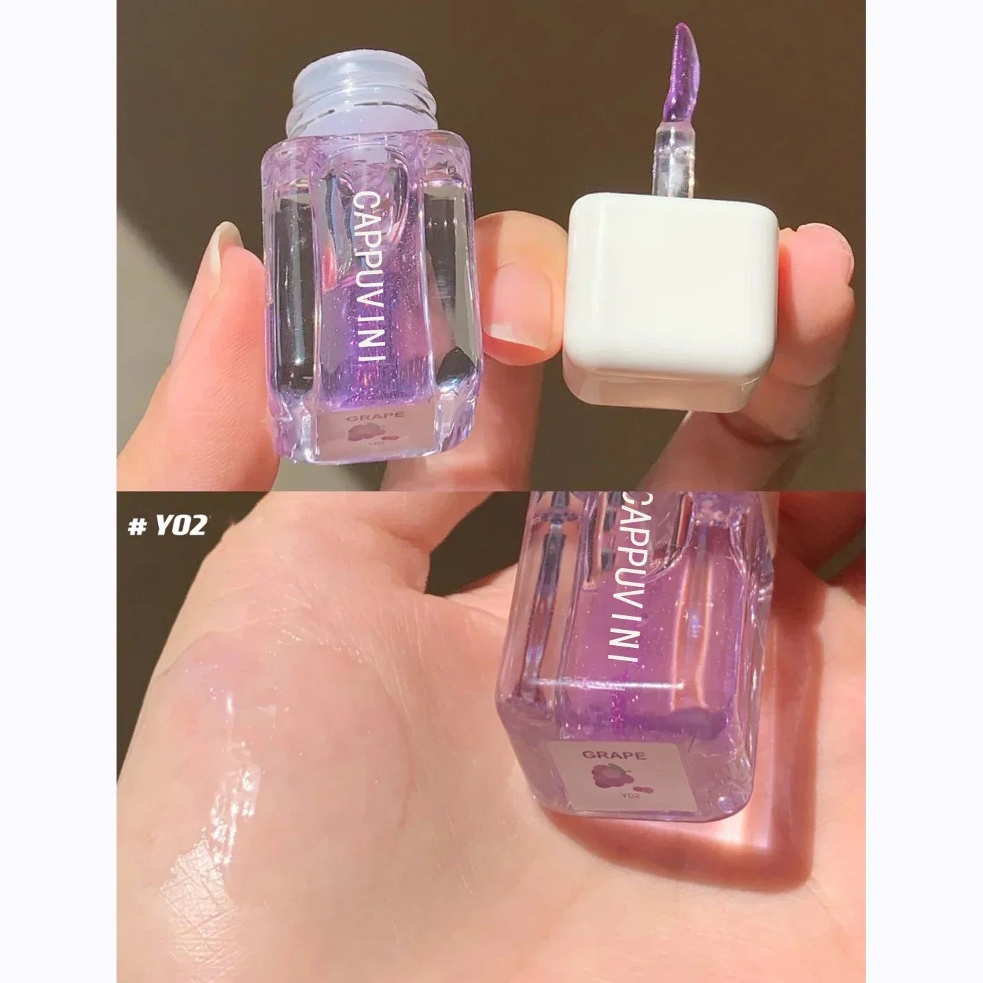 2024 Hot Mirror Moisturizing Lip Gloss Water Glossy Transparent Lip Glosses Liquid Clear Glitter Primer Lip Care Hydrating Plump