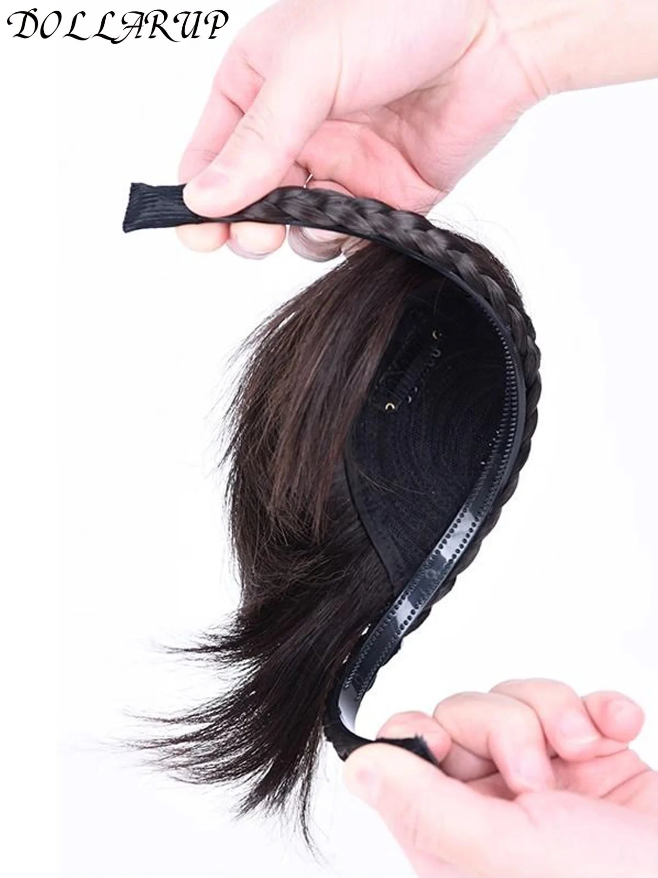Wig Bangs Hairband Fake Hair Headband Fringe Hair Extension Women Girls Clips In Hair Extension Hair Accessories Hairpiece Clips