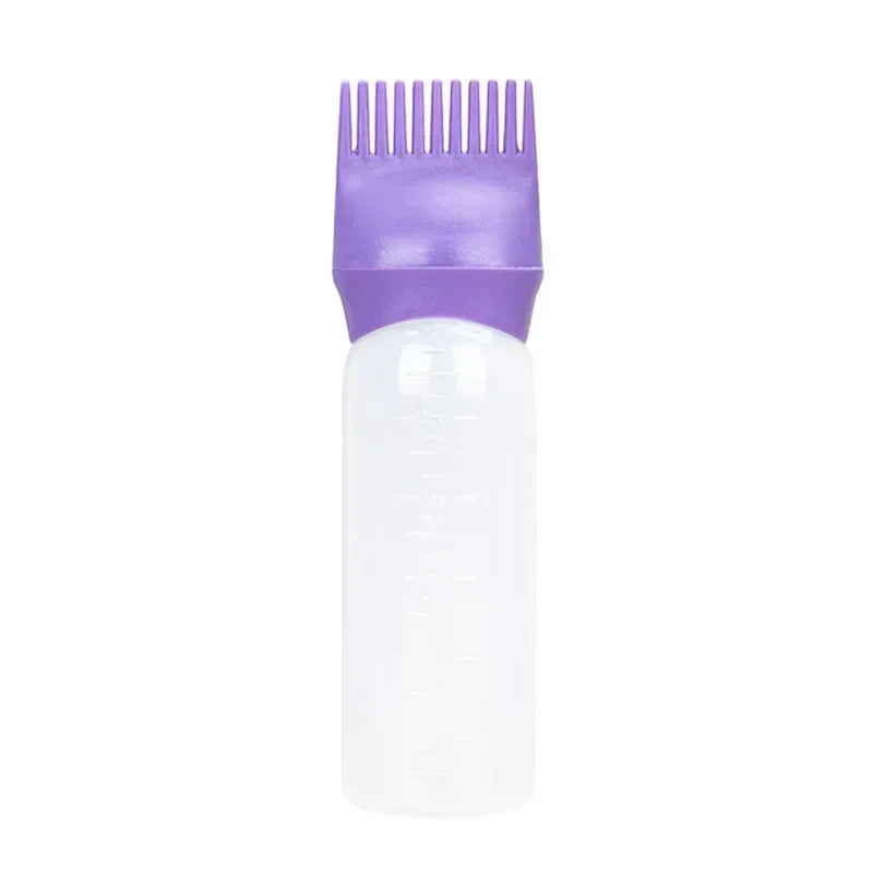 3 Colors Hair Dye Applicator Brush Bottles Dyeing Shampoo Bottle Oil Comb Hair Dye Bottle Applicator Hair Salon Styling Tool