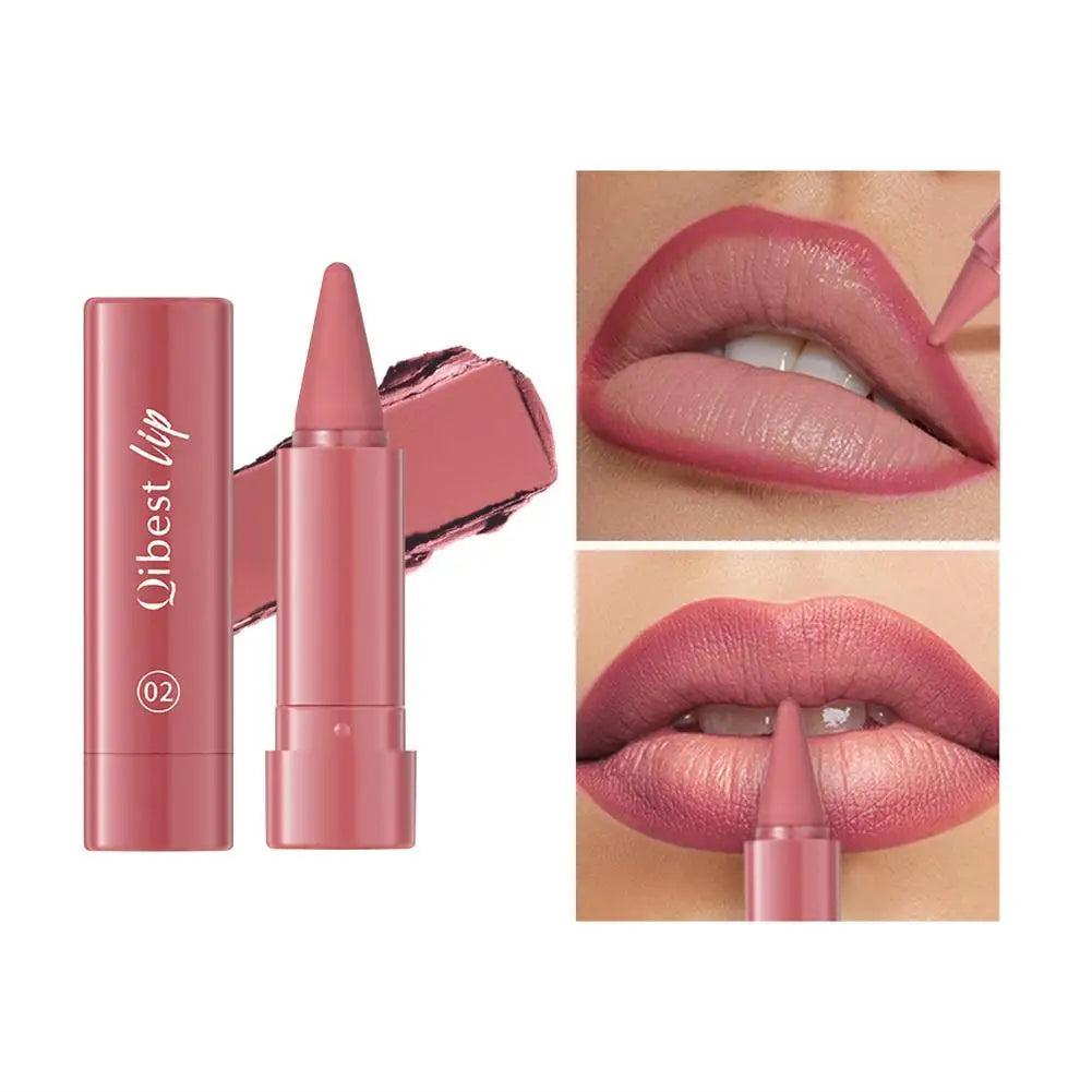 New Lip Liner Lipstick Pen Multipurpose Powder Blusher Velvet Matte Waterproof Lip Contour Non Stick Cup Lip Rouge Makeup