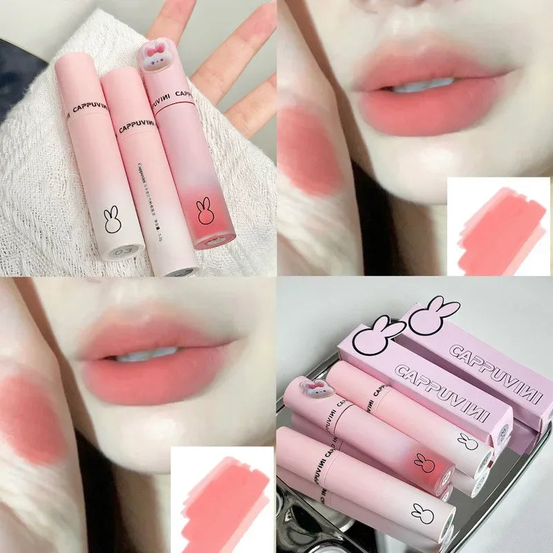 Velvet Matte Lip Mud Lipstick Mousse Chestnut Brown Waterproof Long Lasting Smooth Lip Gloss Women Lip Makeup Korea Cosmetics