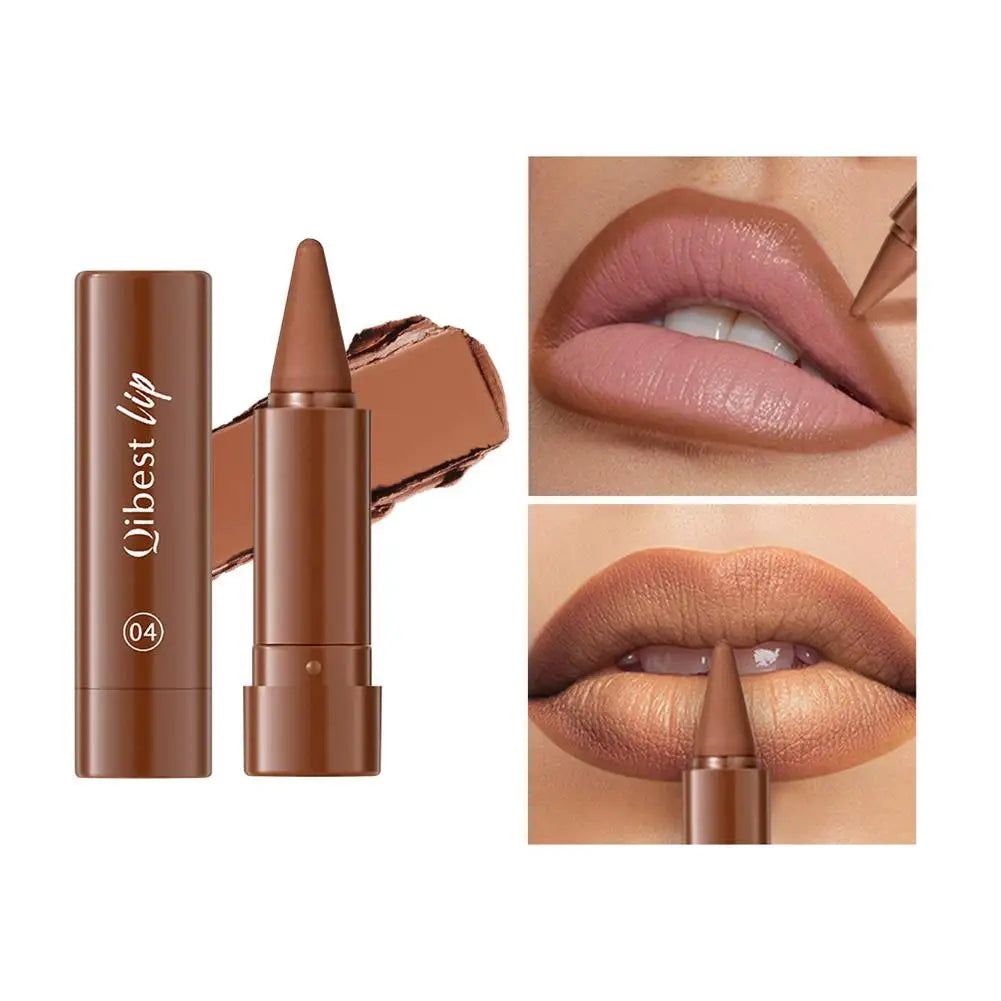 New Lip Liner Lipstick Pen Multipurpose Powder Blusher Velvet Matte Waterproof Lip Contour Non Stick Cup Lip Rouge Makeup