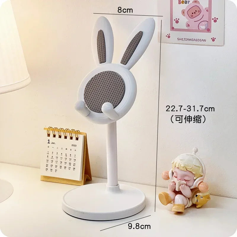 Desk Mobile Phone Holder Stand Cartoon Desktop Mobile Phone Holder Stand Adjustable Telescopic Lifting Lazy Bracket Home Decor