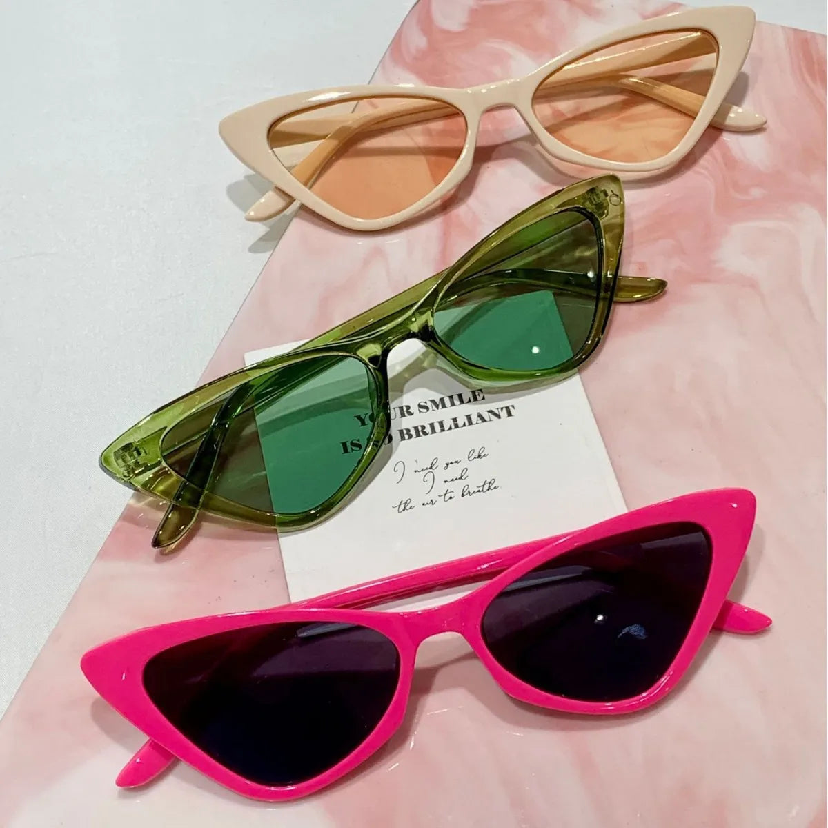 Small Frame Vintage Square Sunglasses Women Men Cat Eye Sun Glasses Eye Glasses Goggle Square Male Female Triangle Sunglasses