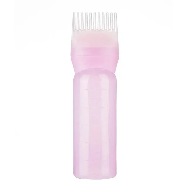 3 Colors Hair Dye Applicator Brush Bottles Dyeing Shampoo Bottle Oil Comb Hair Dye Bottle Applicator Hair Salon Styling Tool