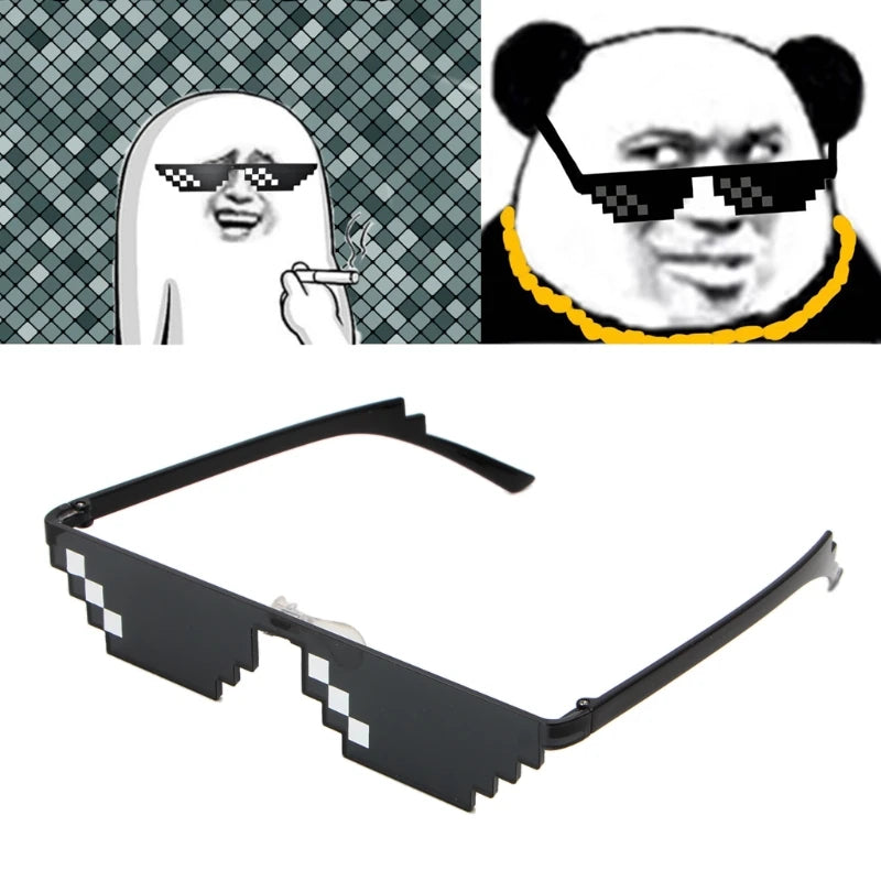 Cool 3 Bit MLG Pixelated Sunglasses Deal With It Glasses Pixel SunglassesCool 3 Bit MLG Pixelated Sunglasses Deal With It Glass