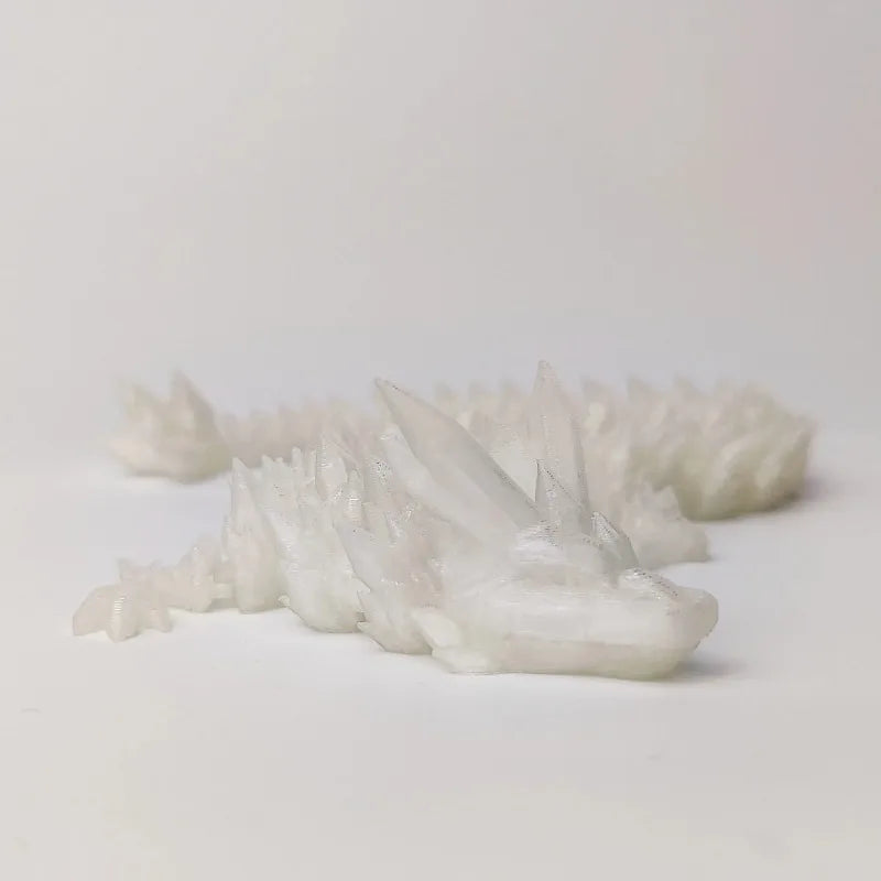 1pc 3D Printed Night Light Dragon Sculpture Aquarium Decoration Theme Adult Bedroom Desktop Ornament