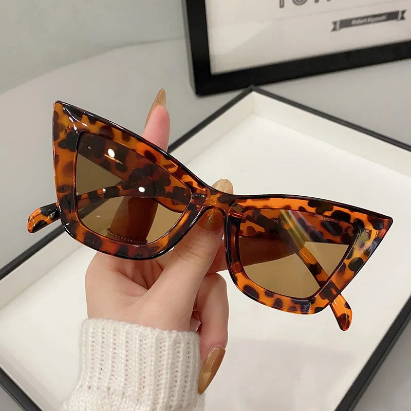 Big Frame Vintage Square Sunglasses Women Men Cat Eye Sun Glasses Eye Glasses Goggle Square Male Female Rectangle Sunglasses 