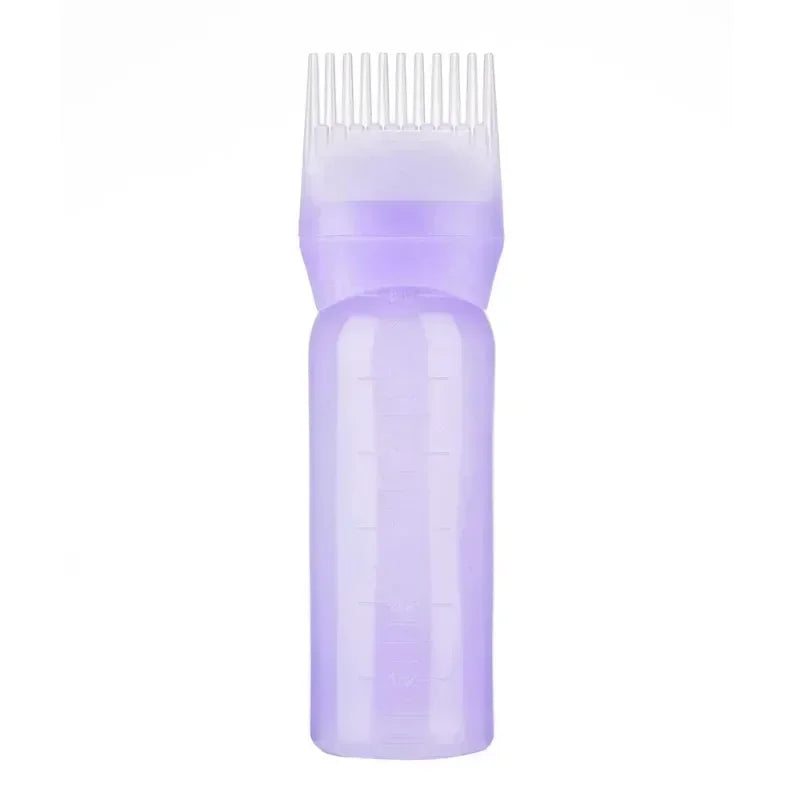 3 Colors Hair Dye Applicator Brush Bottles Dyeing Shampoo Bottle Oil Comb Hair Dye Bottle Applicator Hair Salon Styling Tool