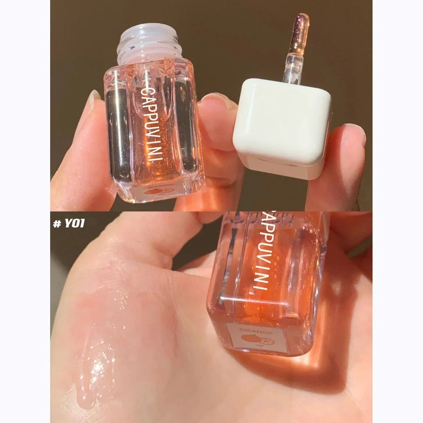 2024 Hot Mirror Moisturizing Lip Gloss Water Glossy Transparent Lip Glosses Liquid Clear Glitter Primer Lip Care Hydrating Plump