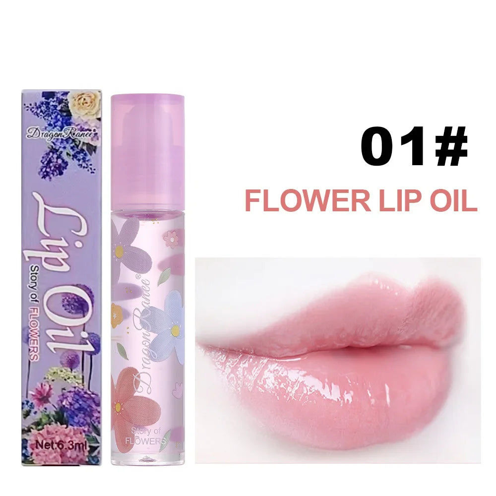 1Pcs Fresh Fruit Roll-On Lip Balm Moisturizing Clear Transparent Lip Oil Long Lasting Hydrating Lip Gloss Woman Makeup Cosmetics