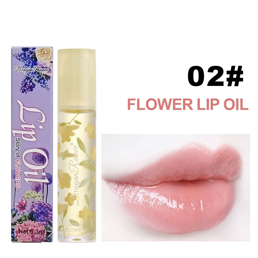 1Pcs Fresh Fruit Roll-On Lip Balm Moisturizing Clear Transparent Lip Oil Long Lasting Hydrating Lip Gloss Woman Makeup Cosmetics