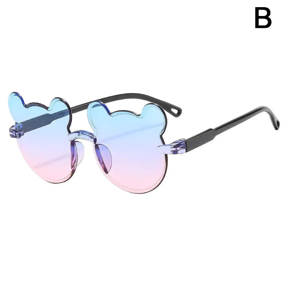Cute Bear Sunglasses Kids Cartoon Sunglassess For Boy Girl Children Summer Resin Glasses UV400 Outdoor Beach Sunscreen Glasses