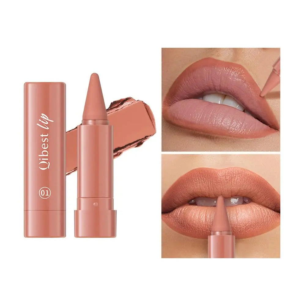 New Lip Liner Lipstick Pen Multipurpose Powder Blusher Velvet Matte Waterproof Lip Contour Non Stick Cup Lip Rouge Makeup