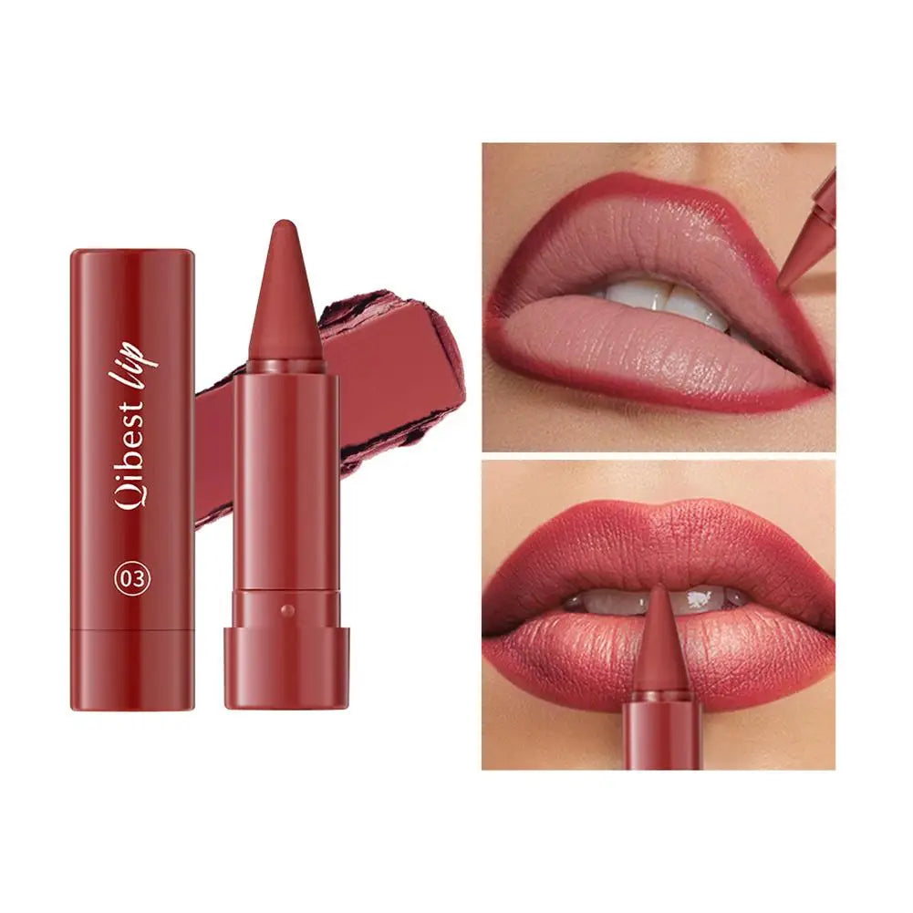 New Lip Liner Lipstick Pen Multipurpose Powder Blusher Velvet Matte Waterproof Lip Contour Non Stick Cup Lip Rouge Makeup