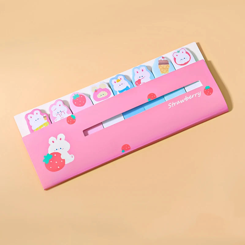 1 Piece Lytwtw's Kawaii Stationery Cartoon Animals Marker Memo Pad Bookmark Flags Index Tab Sticky Notes Label Paper Stickers
