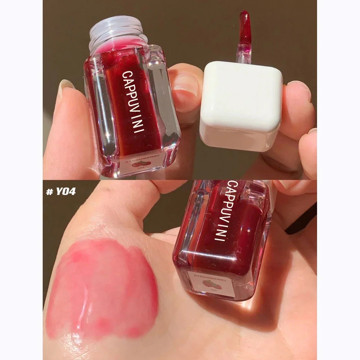 2024 Hot Mirror Moisturizing Lip Gloss Water Glossy Transparent Lip Glosses Liquid Clear Glitter Primer Lip Care Hydrating Plump