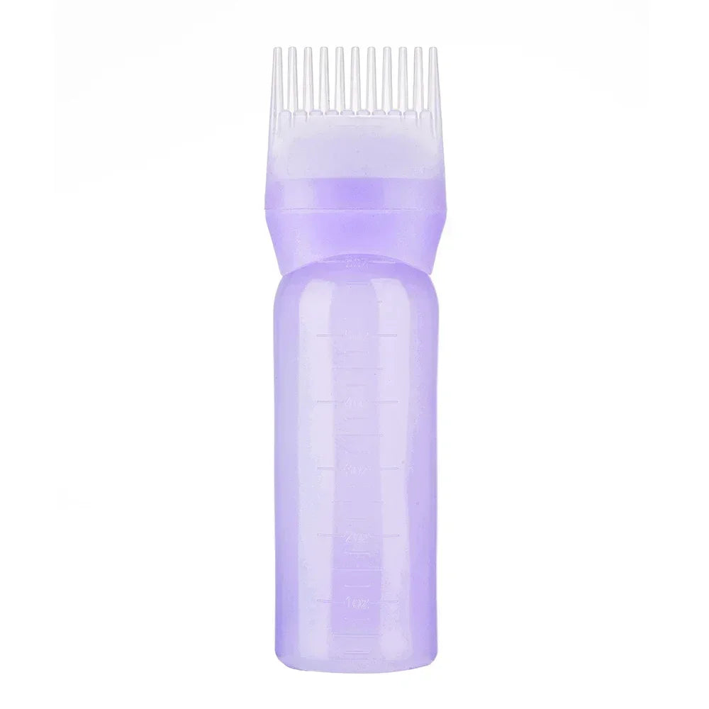 3 Colors Hair Dye Applicator Brush Bottles Dyeing Shampoo Bottle Oil Comb Hair Dye Bottle Applicator Hair Salon Styling Tool