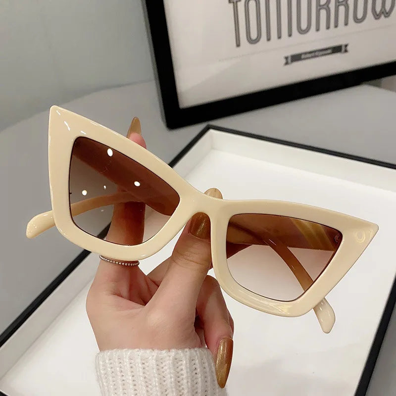 Big Frame Vintage Square Sunglasses Women Men Cat Eye Sun Glasses Eye Glasses Goggle Square Male Female Rectangle Sunglasses 
