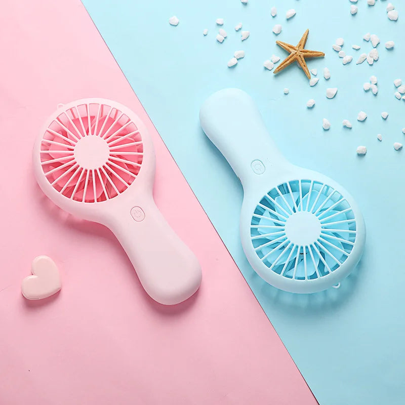 Portable Handheld Fan USB Charging Mini Fan With 3 Speed High Wind Desktop Office Travel Pocket Handheld Small Charging Fan