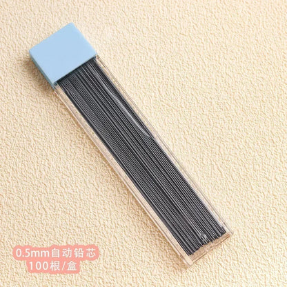HEYEJET 1 Pieces 0.5mm Honey Peach Cute Press Automatic Mechanical Pencil School Office Supplies Student Stationery Gift Refill