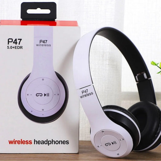 Factory Wholesale P47 Headset Blue Tooth Earphones Foldable Deep Bass Wireless Sports Headband Gift For Export