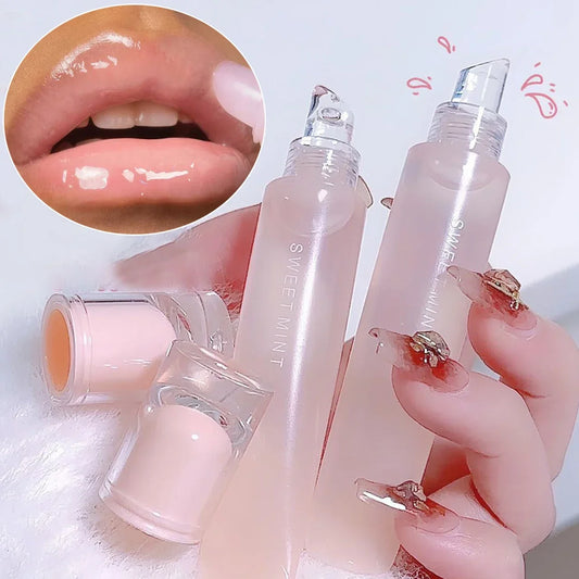 Transparent Mirror Lip Oil Glass Lip Gloss Lasting Moisturizing Colorless Lip Tint Lips Plumper Lipgloss Korean Makeup Cosmetics