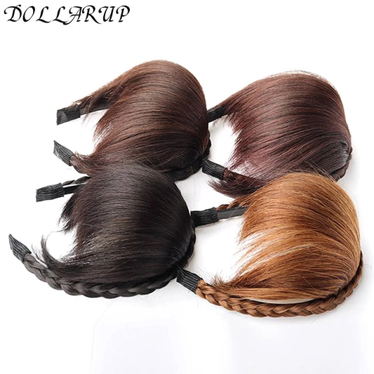 Wig Bangs Hairband Fake Hair Headband Fringe Hair Extension Women Girls Clips In Hair Extension Hair Accessories Hairpiece Clips
