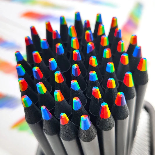 10pcs/lot Rainbow Pencils Set Painting Crayon for Adults Multicolored Pencils Art Drawing Coloring Sketching Stationery Supplies
