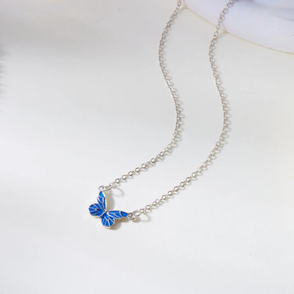 Luminous-Butterfly Necklace Bracelet For Women Vintage Glow In The Dark Pendant Necklace Christmas New Year Party Jewelry Gift