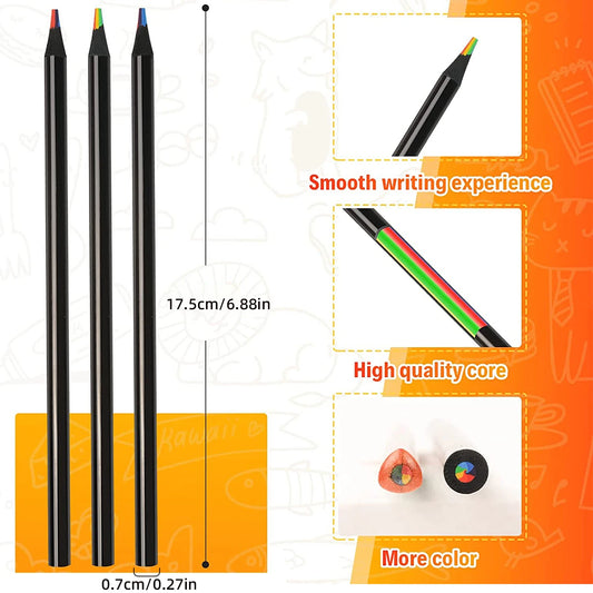 10pcs/lot Rainbow Pencils Set Painting Crayon for Adults Multicolored Pencils Art Drawing Coloring Sketching Stationery Supplies