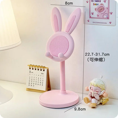 Desk Mobile Phone Holder Stand Cartoon Desktop Mobile Phone Holder Stand Adjustable Telescopic Lifting Lazy Bracket Home Decor
