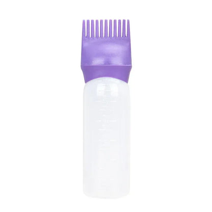 3 Colors Hair Dye Applicator Brush Bottles Dyeing Shampoo Bottle Oil Comb Hair Dye Bottle Applicator Hair Salon Styling Tool